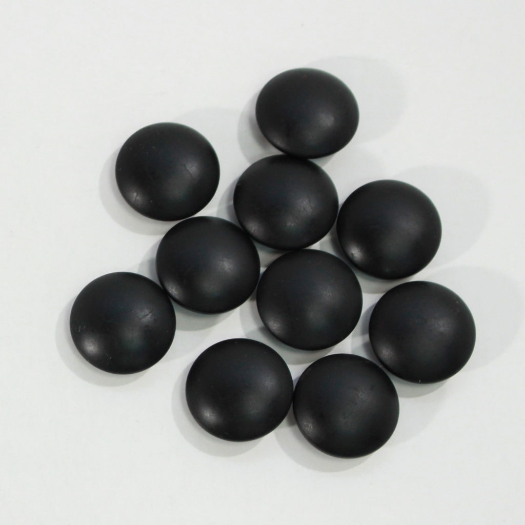 連珠用碁石(白75粒・黒75粒)　<br>プラスチック碁石　梅(厚み約7mm)